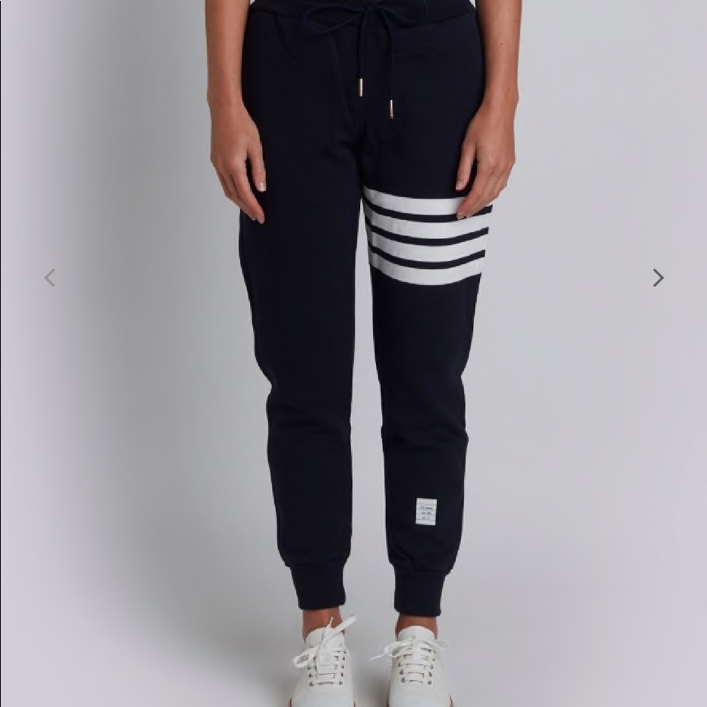 Thom Browne Navy 4-Bar Classic Lounge Pants men